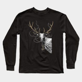 Feathered Stag Long Sleeve T-Shirt